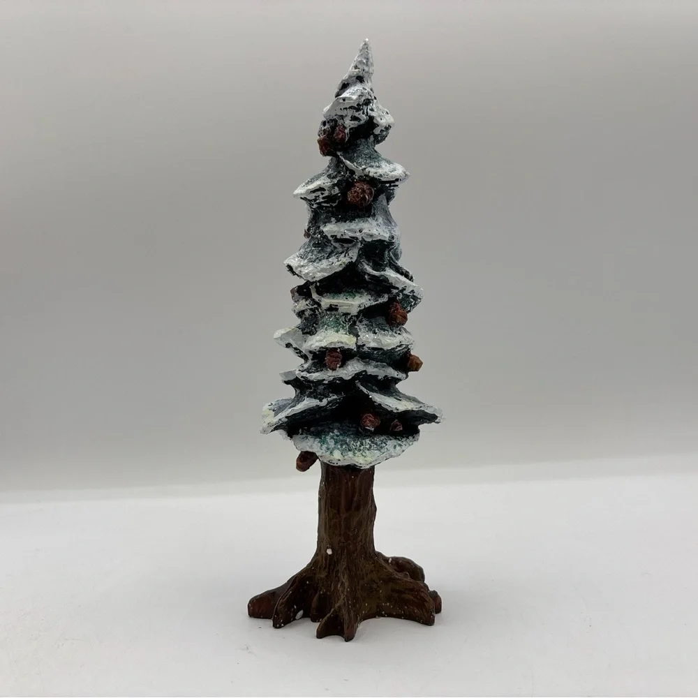 Department‎ 56 1991 Vintage Village Pole Pine Tree 5528-0 8” Cold Cast Porcelain